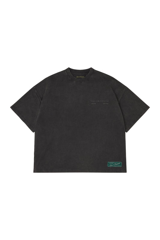 CLUB WASHED BLACK BOXY T-SHIRT