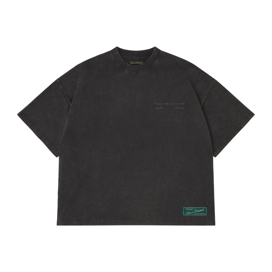 CLUB WASHED BLACK BOXY T-SHIRT