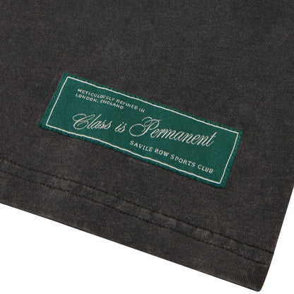 CLUB WASHED BLACK BOXY T-SHIRT