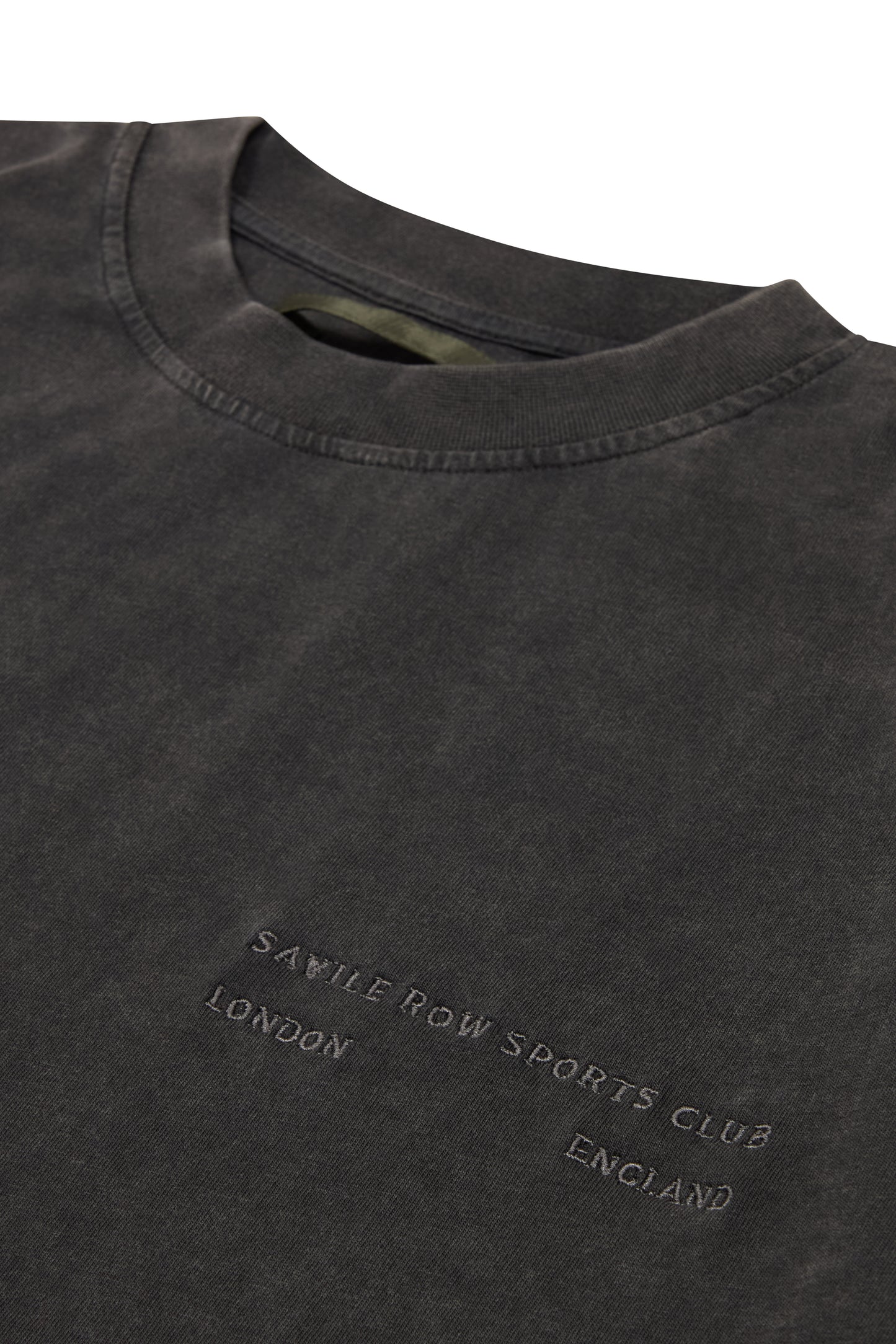 CLUB WASHED BLACK BOXY T-SHIRT