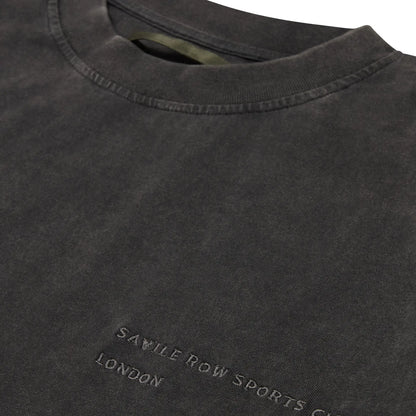 CLUB WASHED BLACK BOXY T-SHIRT