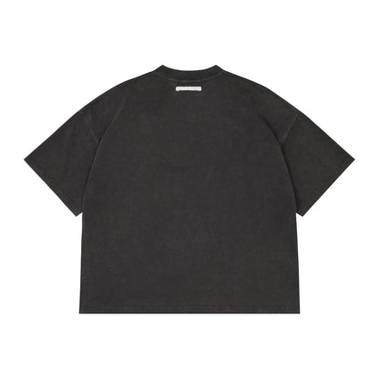 CLUB WASHED BLACK BOXY T-SHIRT